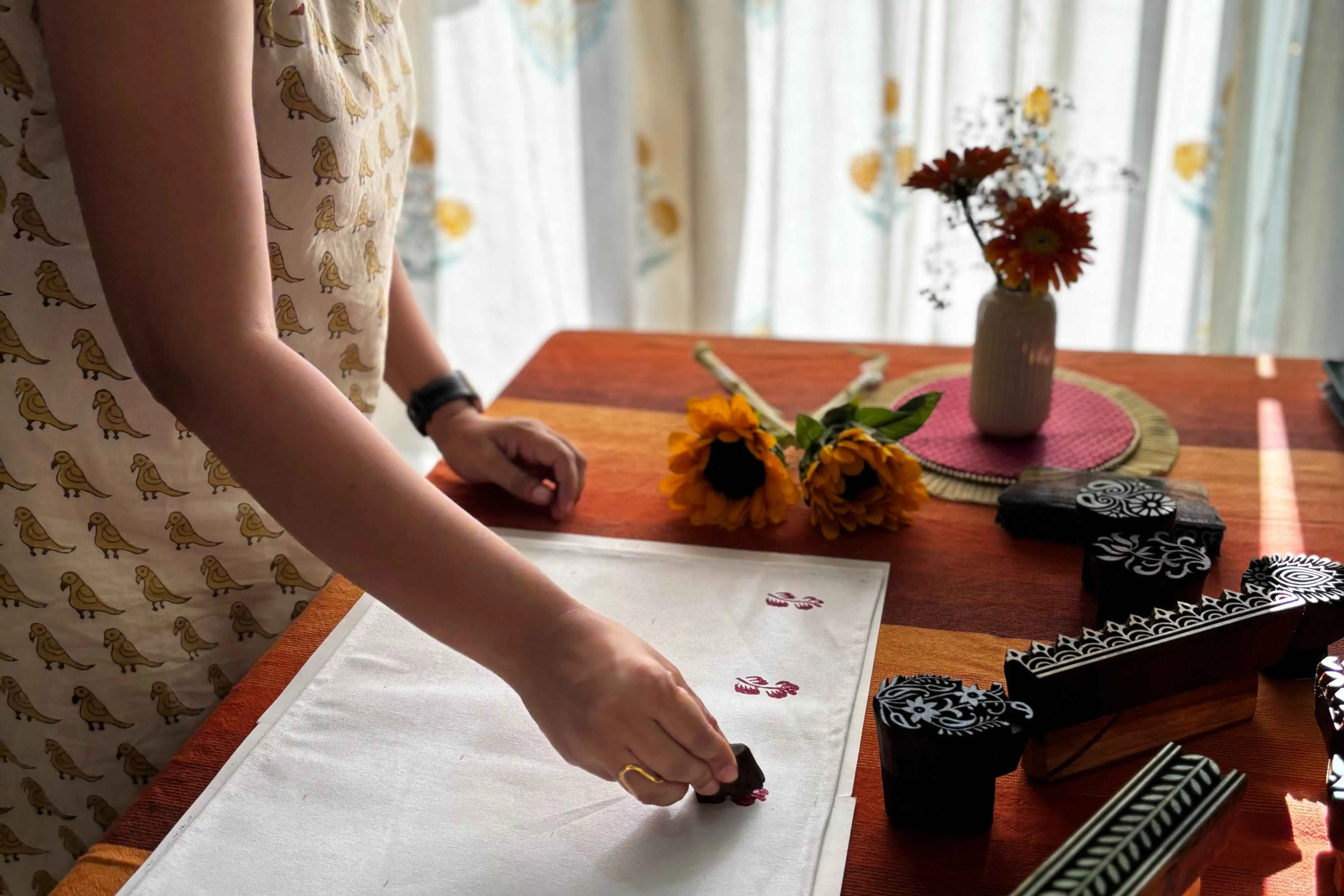 Hand Block Printing Workshop