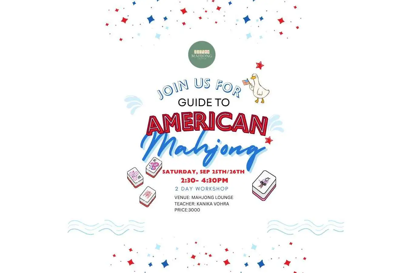 American Mahjong lesson