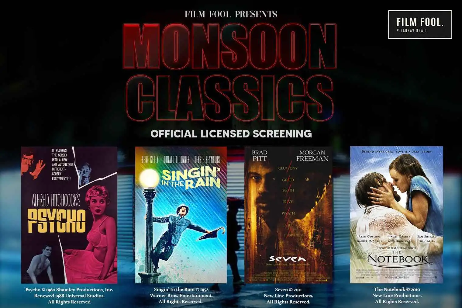 FilmFool Classics | Monsoon Lineup | Season Pass