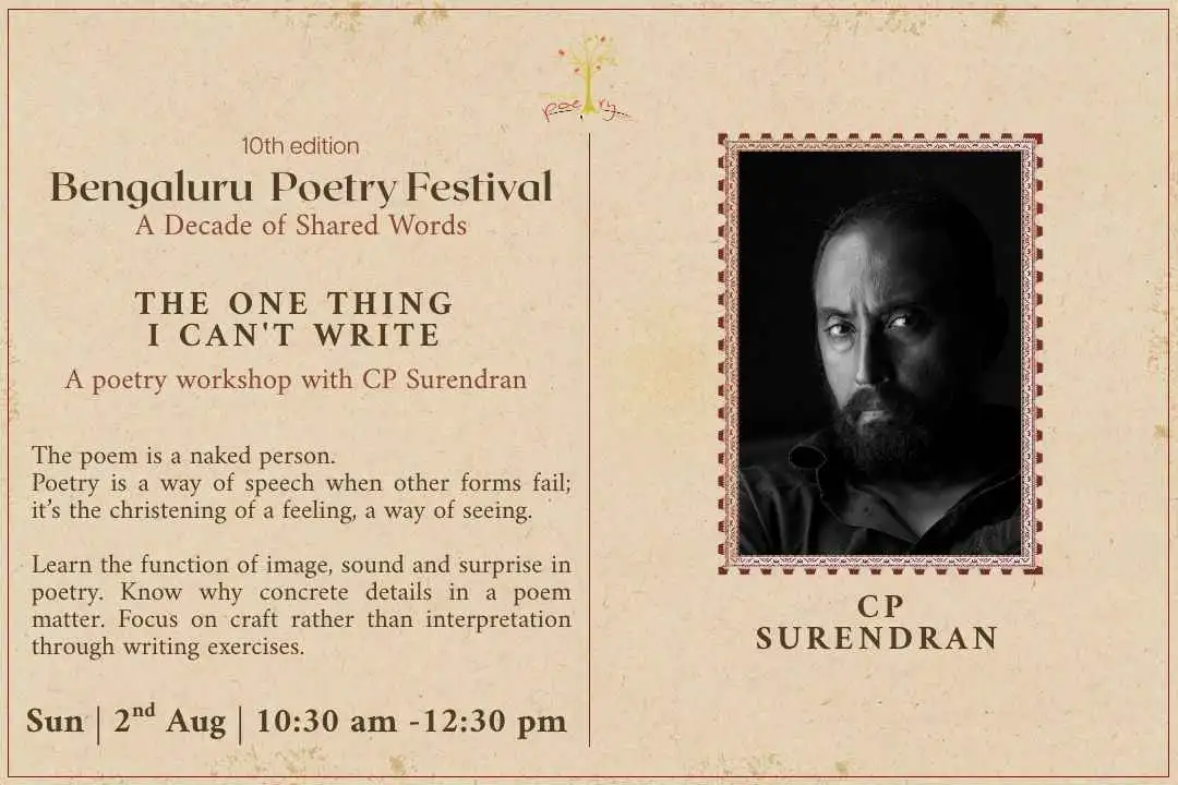 The One Thing I Can't Write- A Poetry Workshop