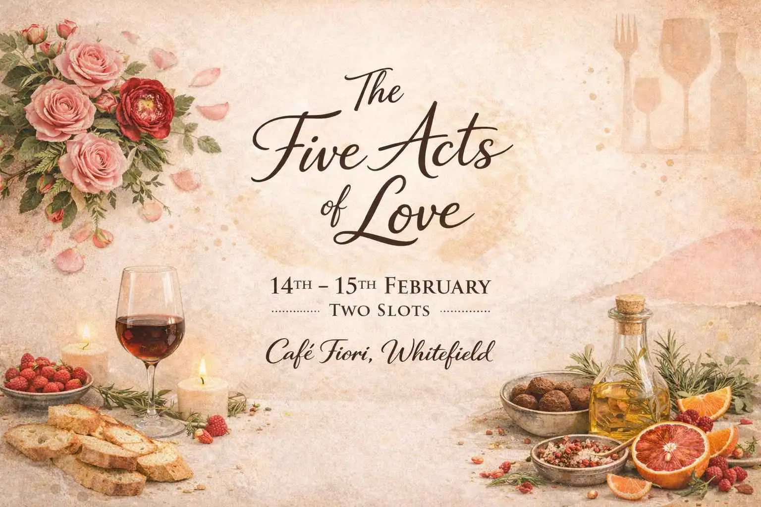 V-Day: A love letter in 5 Acts - 5-course Tasting