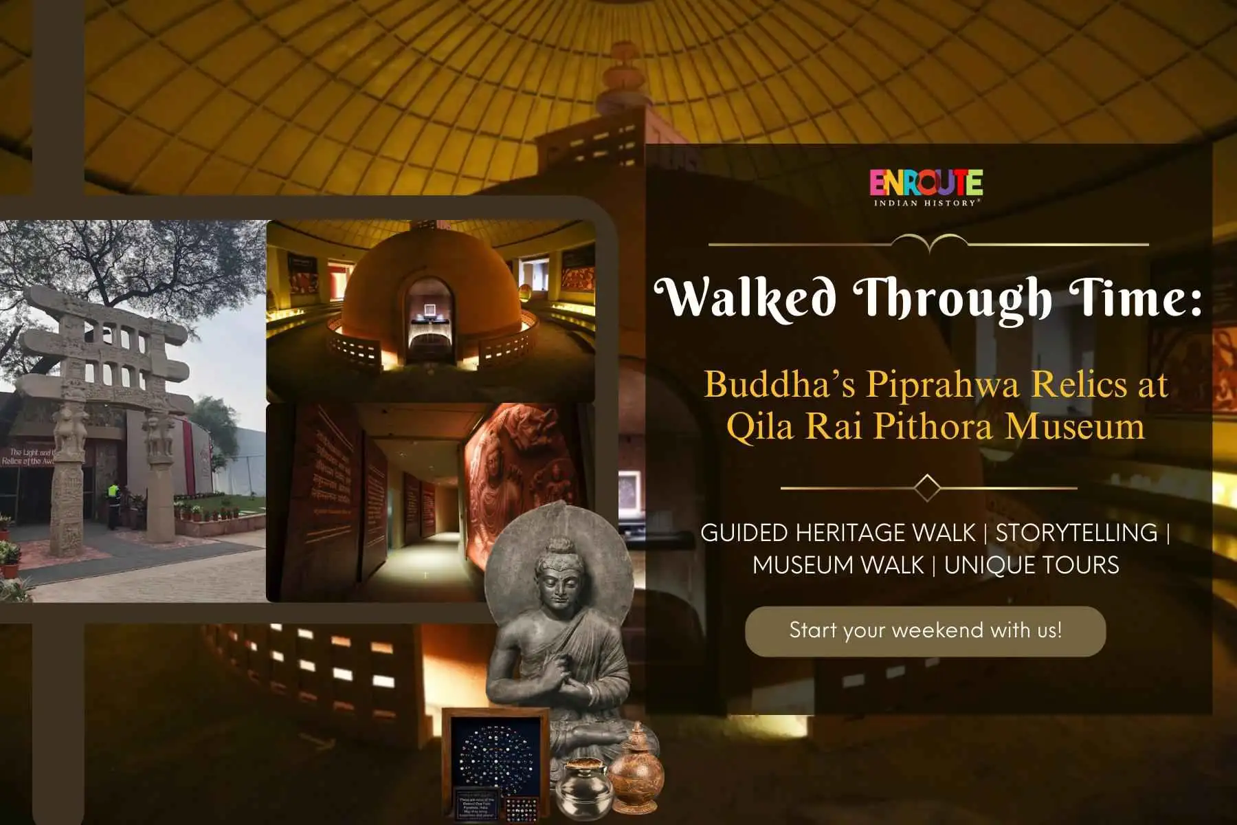 Buddha Piprahwa Relics At Quila Rai Pithora Museum