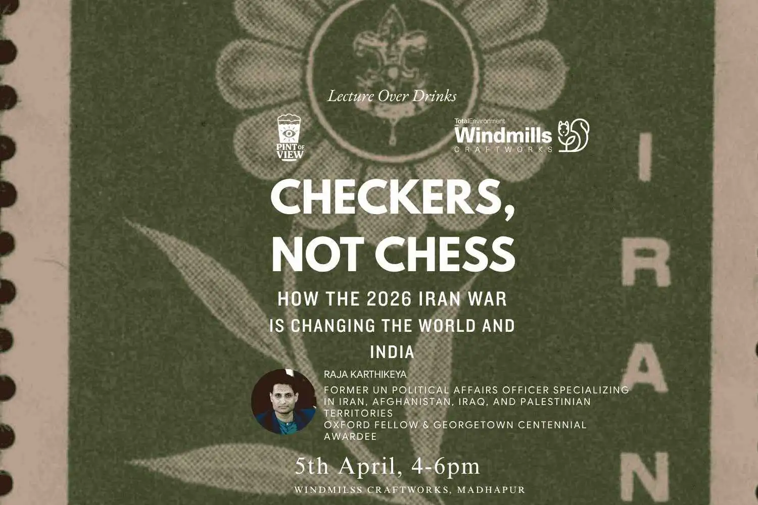 PoV (Lecture 13): Checkers, not Chess
