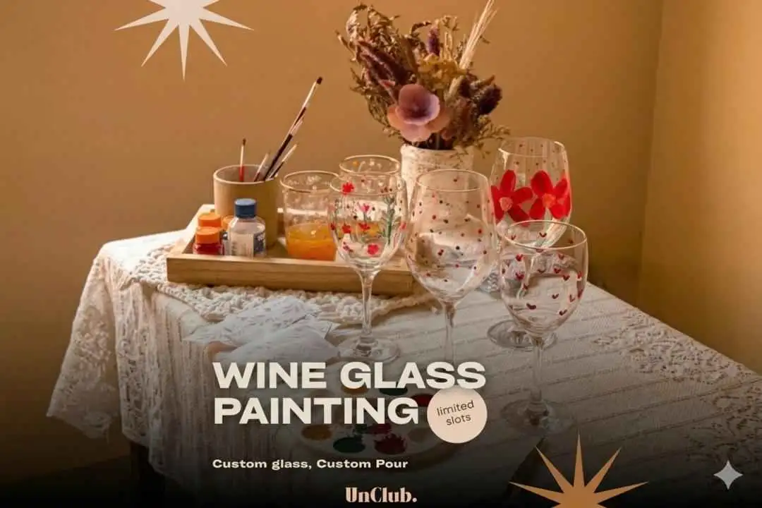 Wine Glass Painting at Brik Oven