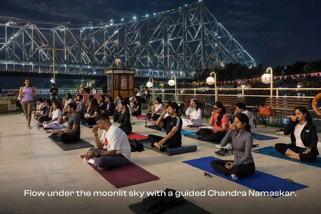 Moon Flow on the River - Yoga Day 21st June