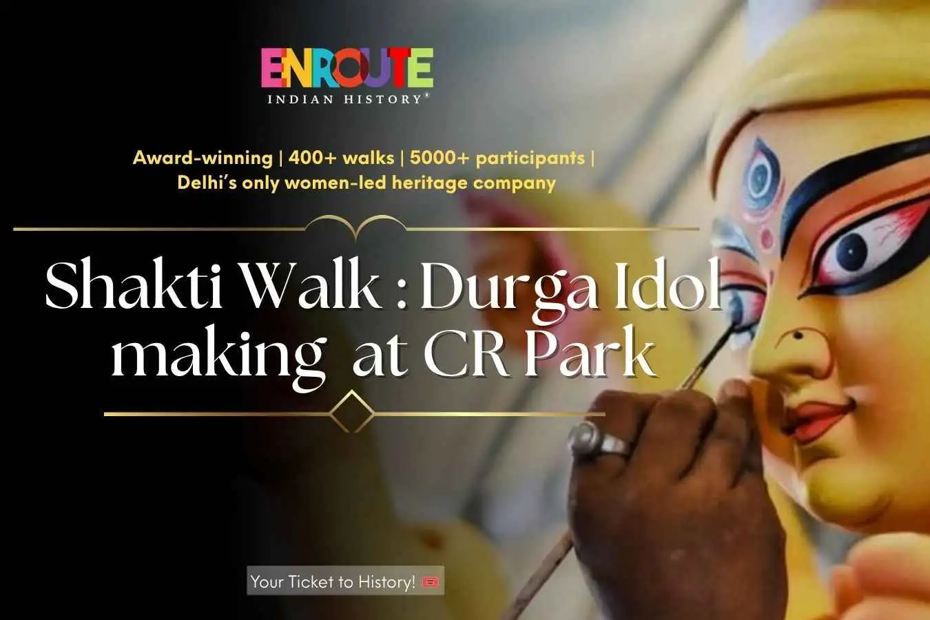 Shakti Walk : Durga Idol making at CR Park
